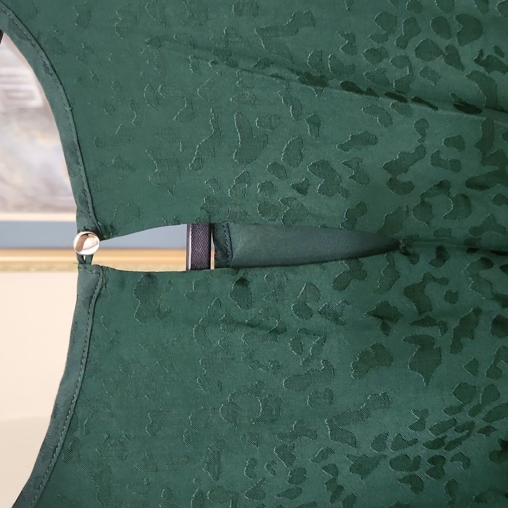 Leopard print Green Girls Dress Party Wedding Christmas Xl - Picture 10 of 12